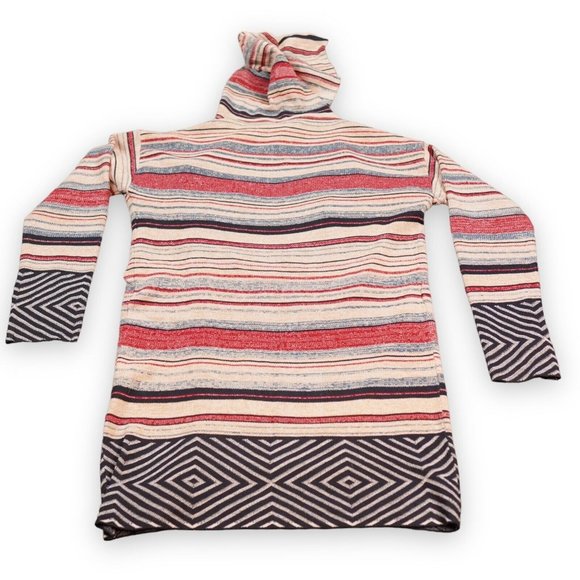 Janice Apparel Open Cardigan Womens Peach Black Aztek Southwest Soft Comfy - Picture 2 of 9